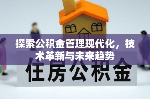 礁溪探索公积金管理现代化，技术革新与未来趋势