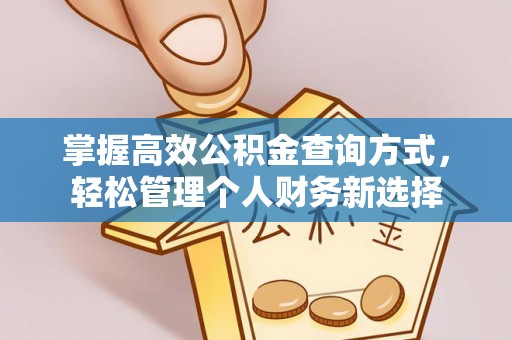 礁溪掌握高效公积金查询方式，轻松管理个人财务新选择
