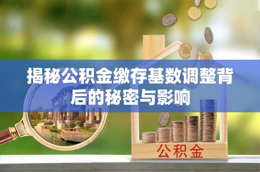 礁溪揭秘公积金缴存基数调整背后的秘密与影响