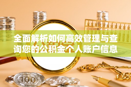 礁溪全面解析如何高效管理与查询您的公积金个人账户信息