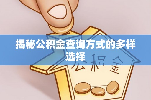 礁溪揭秘公积金查询方式的多样选择